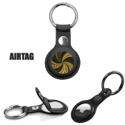Porte clé Airtag - Protection Twirl and Twist black and gold
