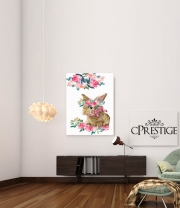 Poster Flower Friends bunny Lace Lapin