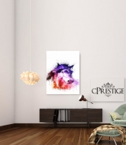 Poster Watercolor Cheval