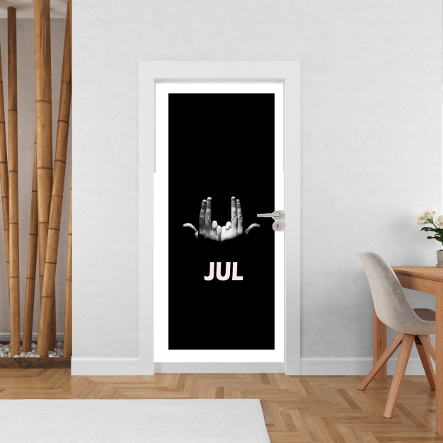 Poster de porte Jul Rap white - Mobilier