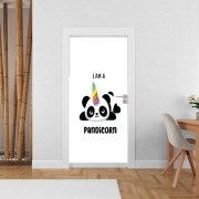 Poster de porte Panda x Licorne Means Pandicorn