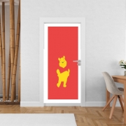 Poster de porte Winnie The pooh Abstract