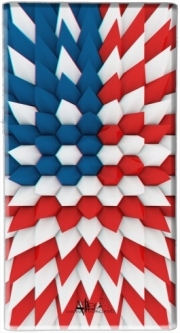 Batterie nomade de secours universelle 5000 mAh 3D Poly USA flag