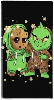 Batterie nomade de secours universelle 5000 mAh Baby Groot and Grinch Christmas