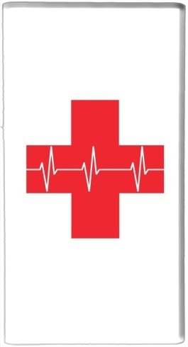 Batterie nomade de secours universelle 5000 mAh Croix de secourisme EKG Heartbeat