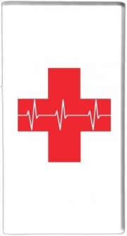 Batterie nomade de secours universelle 5000 mAh Croix de secourisme EKG Heartbeat