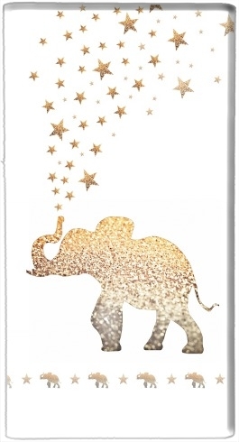 Batterie nomade de secours universelle 5000 mAh Gatsby Gold Glitter Elephant