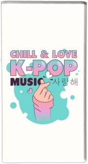 Batterie nomade de secours universelle 5000 mAh Hand Drawn Finger Heart Chill Love Music Kpop