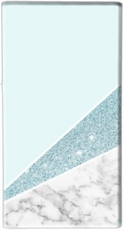 Batterie nomade de secours universelle 5000 mAh Initiale Marble and Glitter Blue