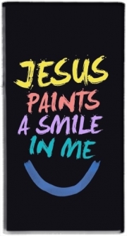Batterie nomade de secours universelle 5000 mAh Jesus paints a smile in me Bible