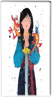 Batterie nomade de secours universelle 5000 mAh Mulan Princess Watercolor Decor