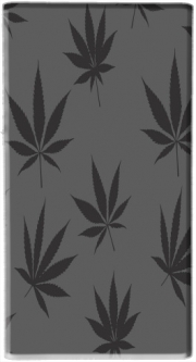 Mini batterie externe de secours micro USB 5000 mAh Feuille de cannabis Pattern