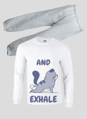 Pyjama enfant Cat Yoga Exhale