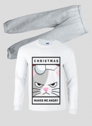 Pyjama enfant Christmas makes me Angry cat