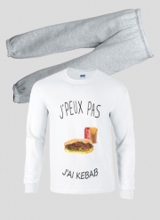 Pyjama enfant Je peux pas j'ai kebab