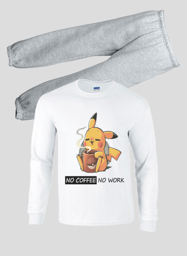Pyjama enfant Pikachu Coffee Addict