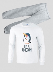 Pyjama enfant Pingouin wants to be unicorn