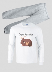 Pyjama enfant Super marmotte