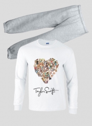 Pyjama enfant Taylor Swift Love Fan Collage signature