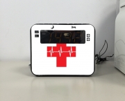 Radio réveil Croix de secourisme EKG Heartbeat