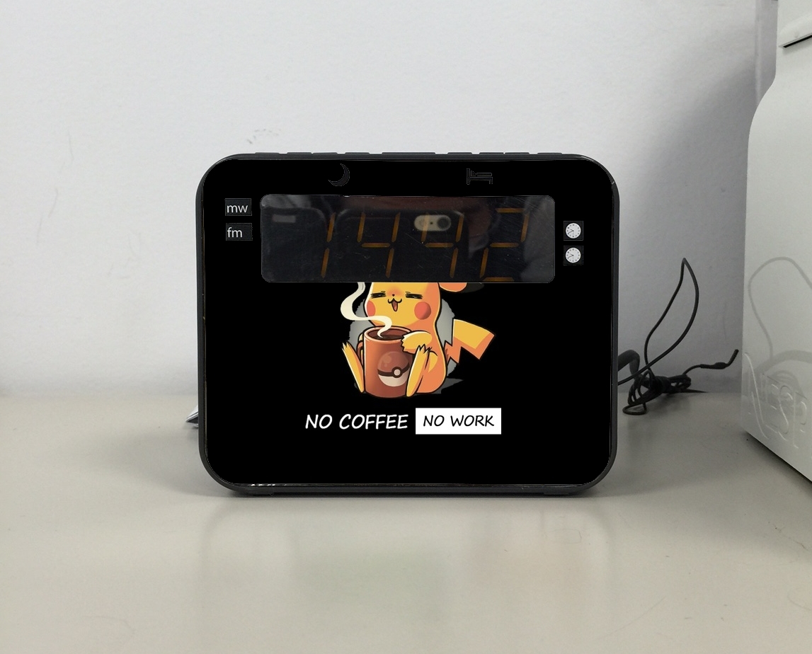 Radio réveil Pikachu Coffee Addict