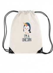 Sac de gym Pingouin wants to be unicorn