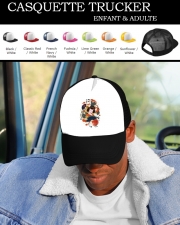 Casquette Snapback Originale Japanese geisha surrounded with colorful carps