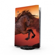Autocollant Playstation 5 - Skin adhésif PS5 A Horse In The Sunset