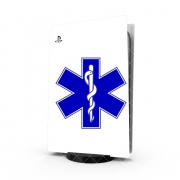 Autocollant Playstation 5 - Skin adhésif PS5 Ambulance
