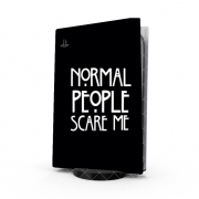 Autocollant Playstation 5 - Skin adhésif PS5 American Horror Story Normal people scares me