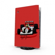 Autocollant Playstation 5 - Skin adhésif PS5 Ayrton Senna Formule 1 King