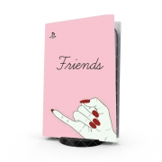 Autocollant Playstation 5 - Skin adhésif PS5 BFF Best Friends Pink Friends Side