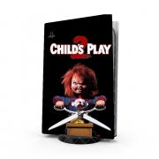 Autocollant Playstation 5 - Skin adhésif PS5 Child's Play Chucky La poupée