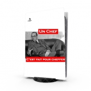 Autocollant Playstation 5 - Skin adhésif PS5 Chirac Un Chef cest fait pour cheffer