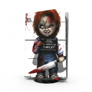 Autocollant Playstation 5 - Skin adhésif PS5 Chucky La poupée qui tue