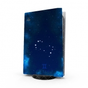 Autocollant Playstation 5 - Skin adhésif PS5 Constellations of the Zodiac: Gemini
