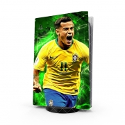 Autocollant Playstation 5 - Skin adhésif PS5 coutinho Football Player Pop Art