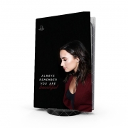 Autocollant Playstation 5 - Skin adhésif PS5 Demi Lovato Always remember you are beautiful