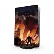 Autocollant Playstation 5 - Skin adhésif PS5 Doom Devil Battle