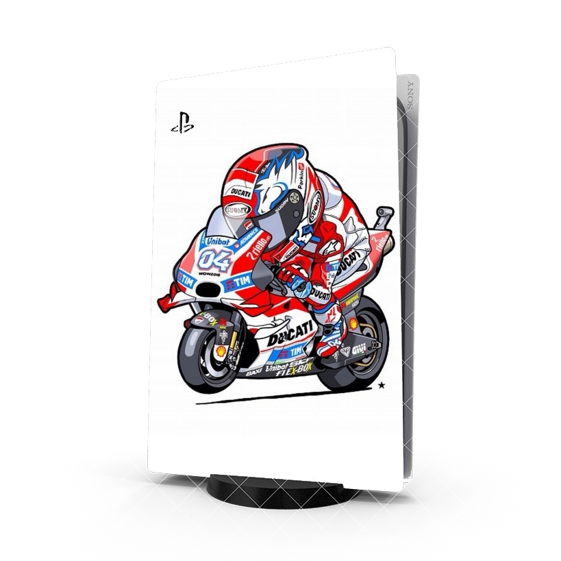 Autocollant Playstation 5 - Skin adhésif PS5 dovizioso moto gp