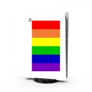 Autocollant Playstation 5 - Skin adhésif PS5 Drapeau Arc En Ciel Gay - Rainbow flag