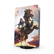 Autocollant Playstation 5 - Skin adhésif PS5 Epona Horse with Link