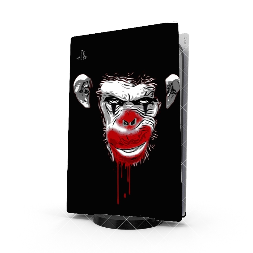 Autocollant Playstation 5 - Skin adhésif PS5 Evil Monkey Clown