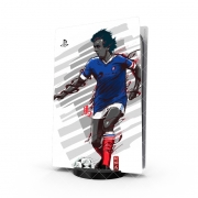 Autocollant Playstation 5 - Skin adhésif PS5 Football Legends: Michel Platini - France