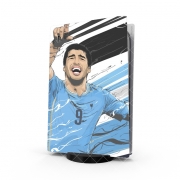 Autocollant Playstation 5 - Skin adhésif PS5 Football Stars: Luis Suarez - Uruguay