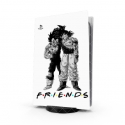 Autocollant Playstation 5 - Skin adhésif PS5 Goku X Vegeta as Friends