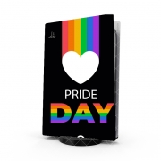 Autocollant Playstation 5 - Skin adhésif PS5 Happy pride day