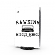 Autocollant Playstation 5 - Skin adhésif PS5 Hawkins Middle School AV Club K7