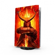Autocollant Playstation 5 - Skin adhésif PS5 Hellboy in Fire