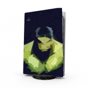 Autocollant Playstation 5 - Skin adhésif PS5 Hulk Polygone